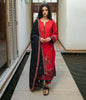 Zellbury Winter Collection  2023 – Embroidered Shirt Shalwar Dupatta - Torch Red - Khaddar Suit - 0089 - WUW22E30089